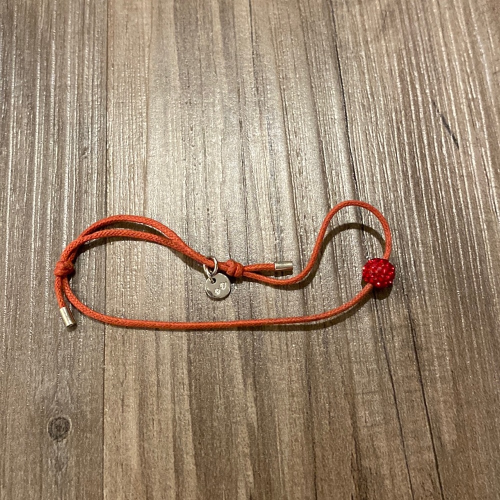 Swarovski red crystal ball bracelet